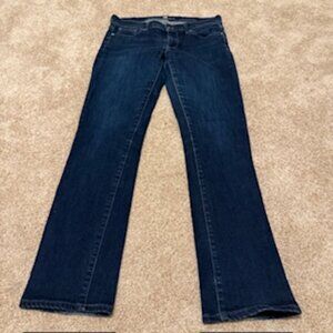 7 for All Mankind Jeans, Size 28, Dark Wash, Straight Leg